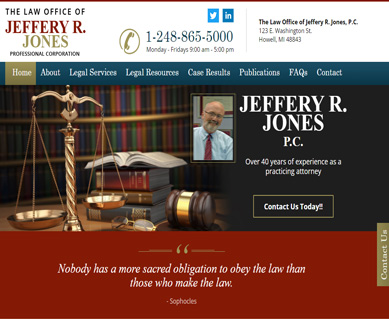 Law Office Website Portfolio Design TN